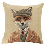 Gobeliini tyynynpäällinen Hunterscap Fox - Kettu 45 x 45 cm on lisätty toivelistallesi