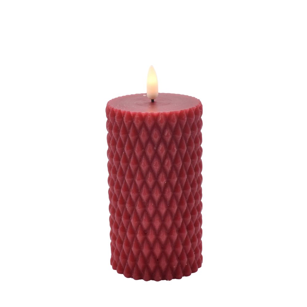 guard Watt Excerpt LED kynttilä Kuviollinen tummanpunainen 12,5cm - Puutarhurin Maja  verkkokauppa