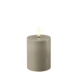 vaaleanruskea led kynttilä 10 cm