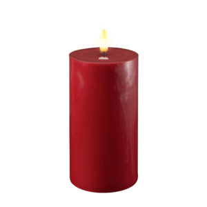 joulunpunainen led kynttilä 15 cm