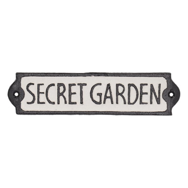 secret garden kyltti