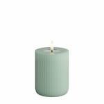 Salvianvihreä (Sage Green) Led kynttilä Raita kork. 10 cm, Deluxe Homeart on lisätty toivelistallesi