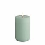 Salvianvihreä (Sage Green) Led kynttilä Raita kork. 12,5 cm, Deluxe Homeart on lisätty toivelistallesi