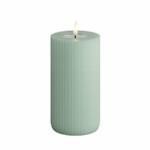 Salvianvihreä (Sage Green) Led kynttilä Raita kork. 15 cm, Deluxe Homeart on lisätty toivelistallesi